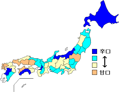 日本酒甘辛地図